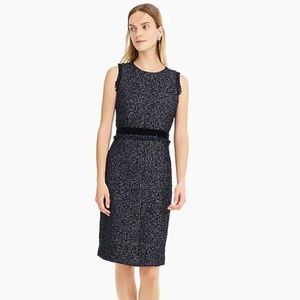J Crew Sparkle tweed dress